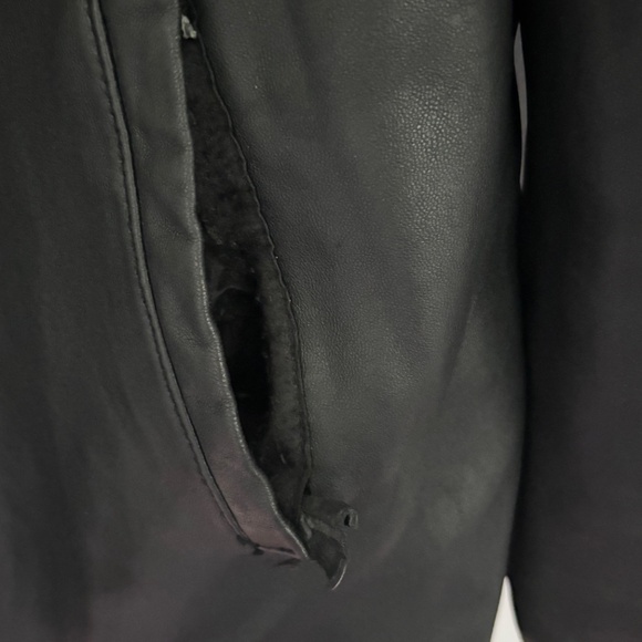 Vintage Men's Leather Jacket; Black; XXL size - Picture 11 of 14